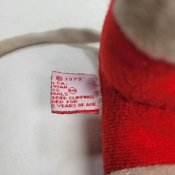 1979 Fun Farm Christmas Elf Helper Mouse Vintage 7" Stuffed Plush Toy *STAINS - Picture 9 of 11